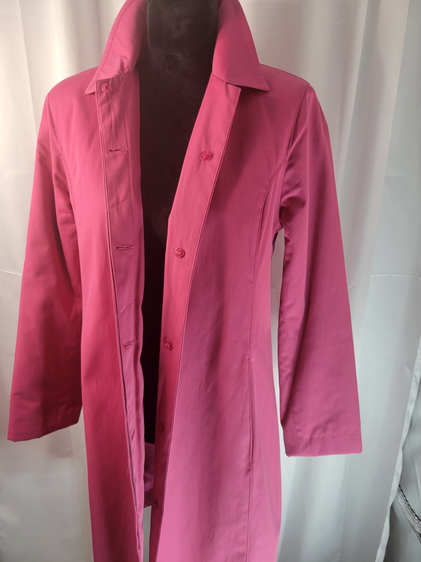 Jones New York Hot Pink Raincoat