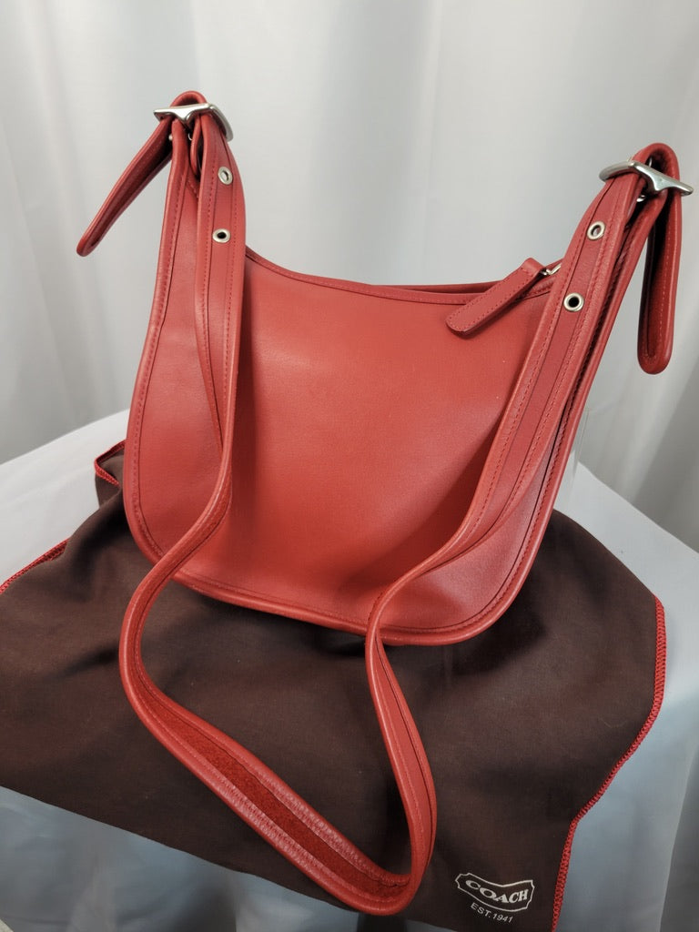 Vintage Coach Janice Legacy Crossbody Shoulder Bag – Red Leather | Never Carried