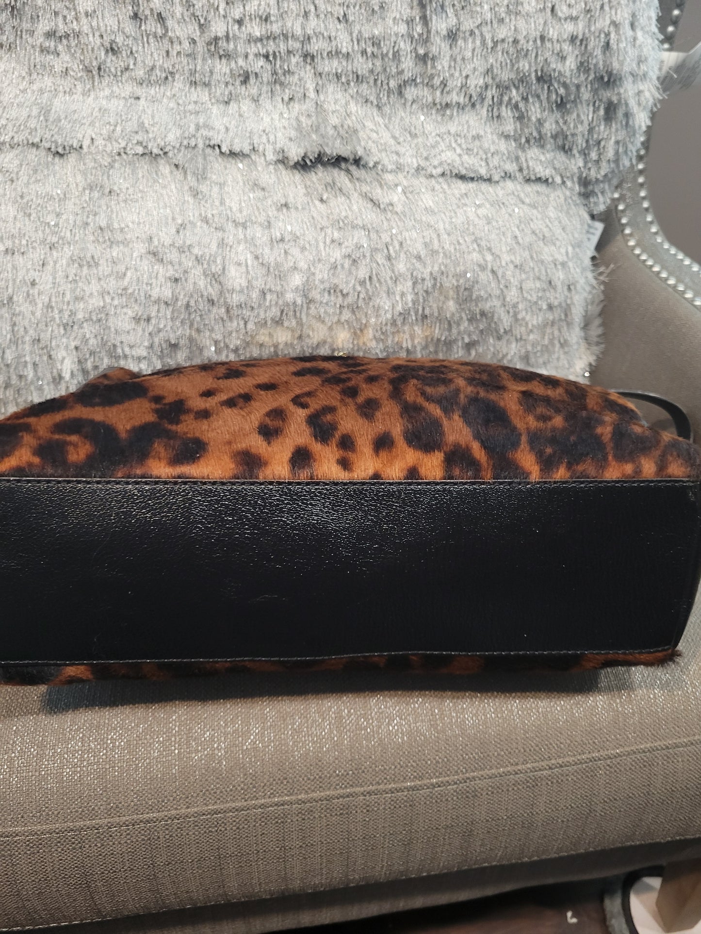 Antonio Melani | The Fearless Finisher – Leopard Print Gold Chain Satchel (New with Tags)