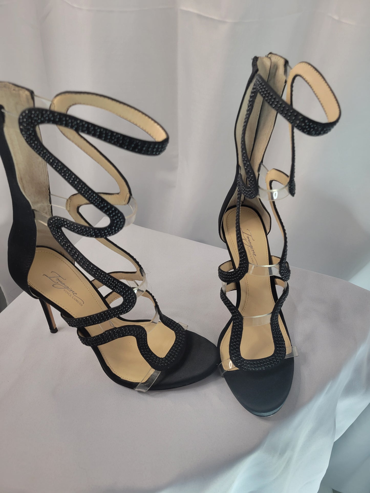 Vince Camuto Inferno Black Sandals- Size 9