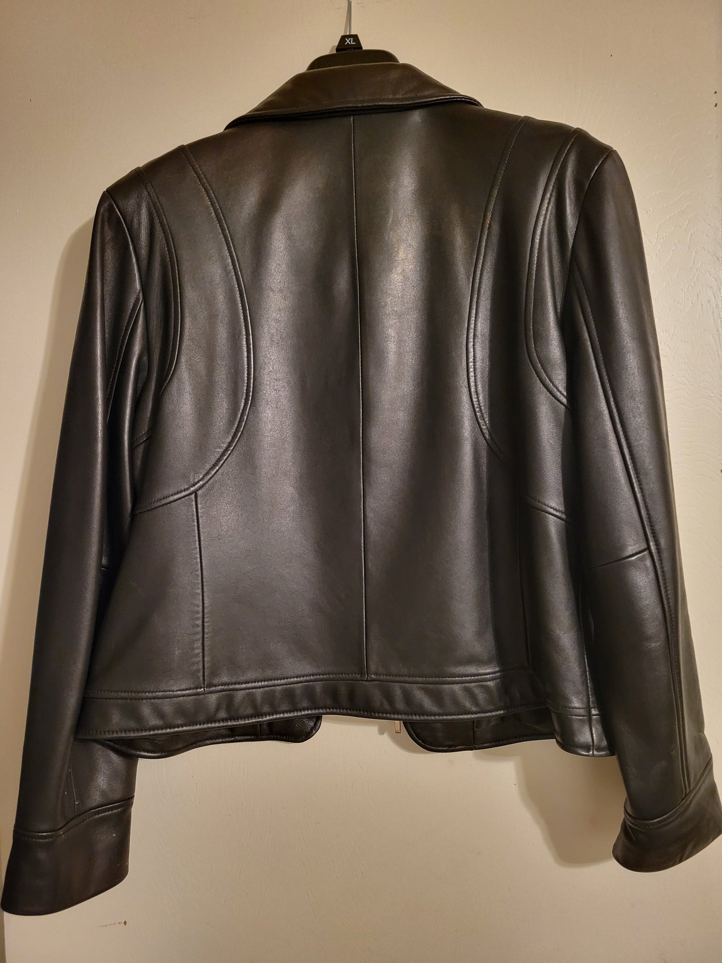 Nine West | The Power Presence Jacket – Black Genuine Leather - Size XL