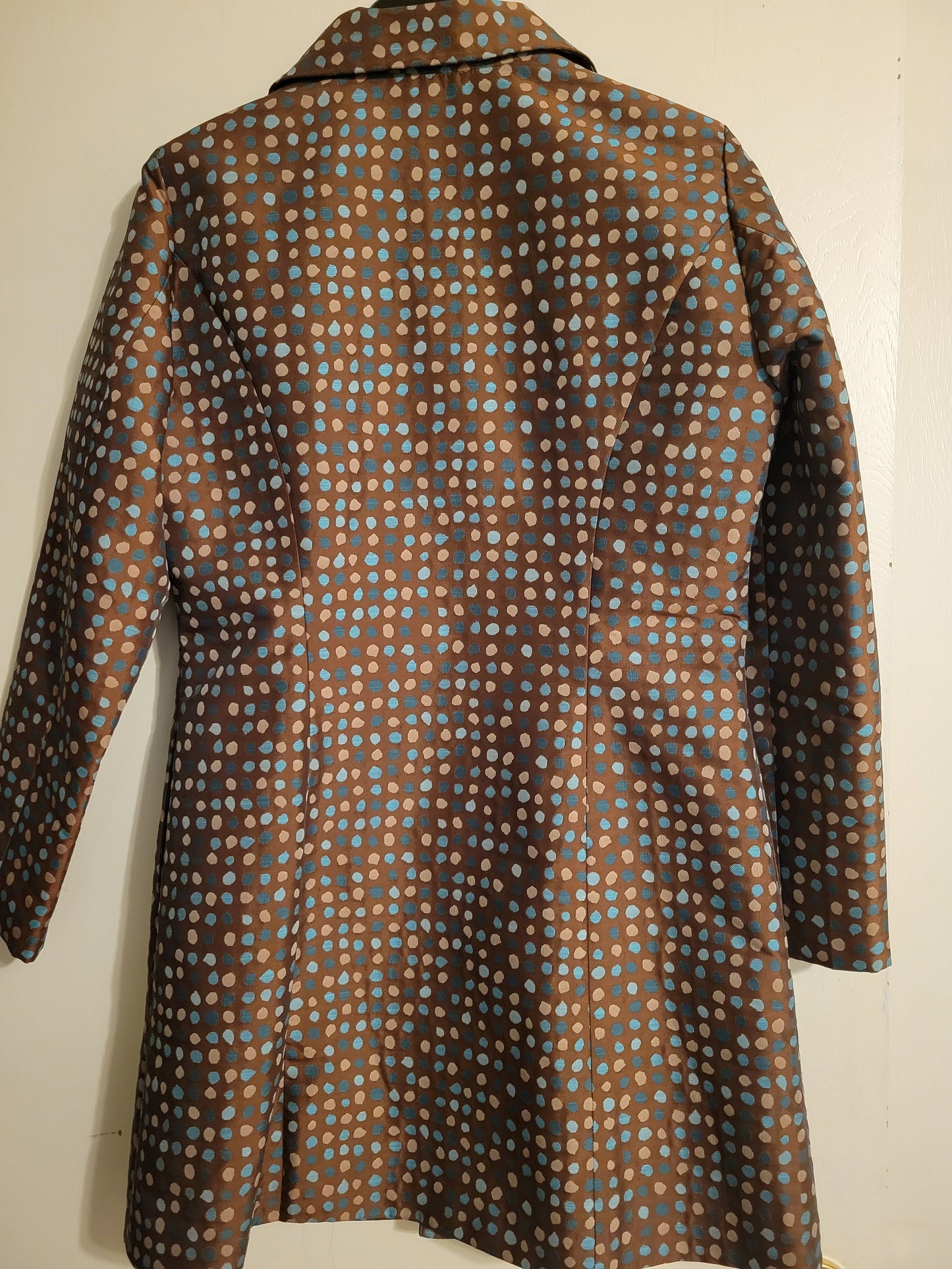 Bentley A | The Connector Coat – Satin Polka Dot Statement Trench